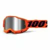 MASQUE 100% ACCURI 2 ORANGE MIRROR SILVER LENS 2 MASQUE 100% ACCURI 2 ORANGE MIRROR SILVER LENS -Composants Vélo Soldes masque 100 accuri 2 orange mirror silver lens