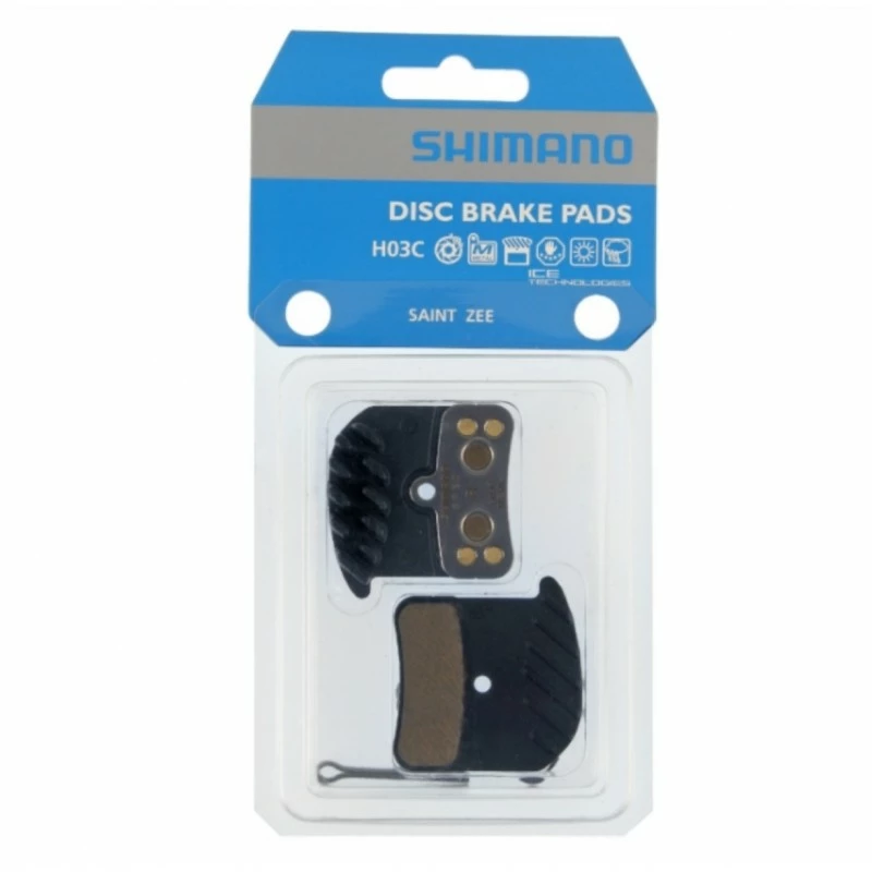 PLAQUETTES SHIMANO DEORE XT SLX H03C METAL 3 PLAQUETTES SHIMANO DEORE XT SLX H03C METAL